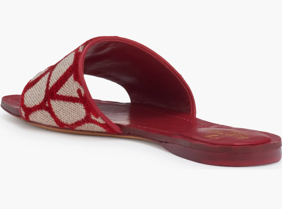 Valentino Garavani VLogo Canvas Slide — EU 36 / US 6