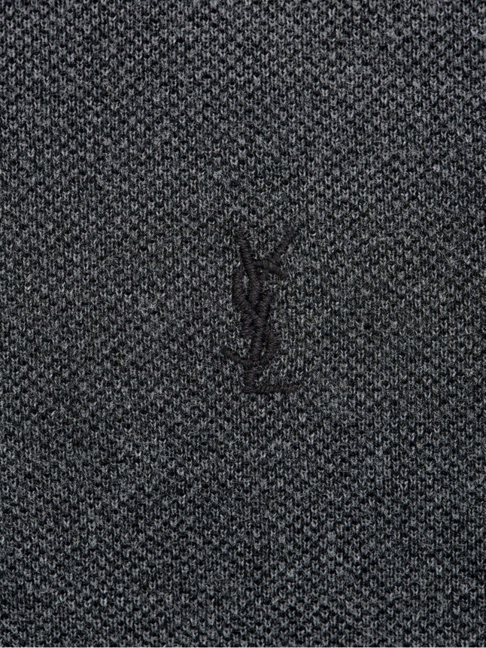 Mens Saint Laurent Cassandre Polo | Washed Cotton Piqué