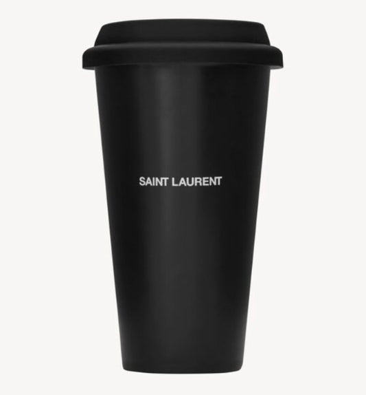 Saint Laurent Ceramic Travel Mug | Black