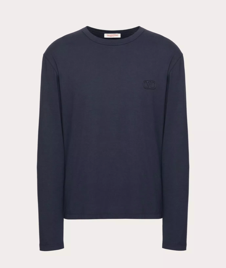Valentino Men's Navy T-Shirt — XL