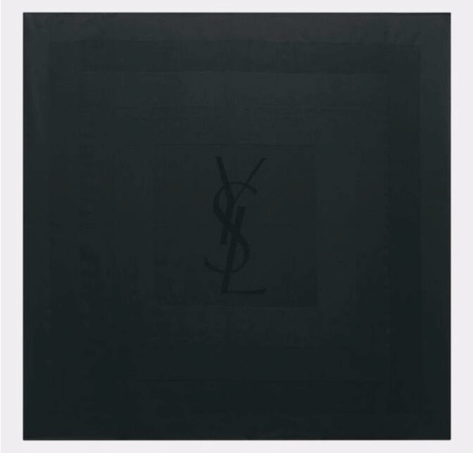 Saint Laurent Cassandre Square Scarf | Silk Charmeuse