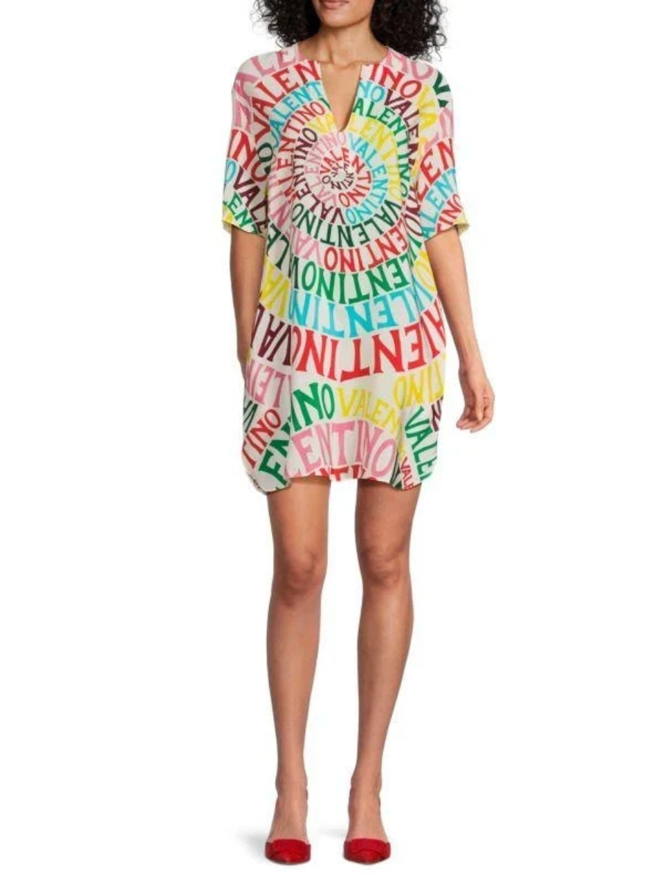 Valentino Loop Crepe De Chine Dress in Silk - (IT 38 / US 4)