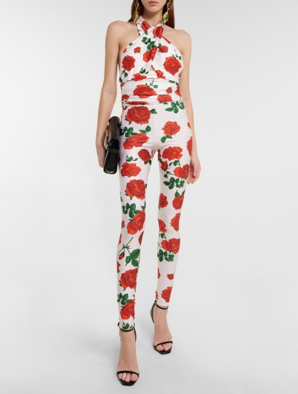 Saint Laurent Rose Jersey Jumpsuit  — T1