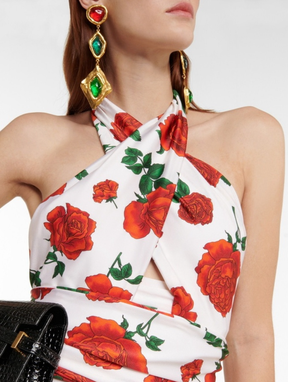 Saint Laurent Rose Jersey Jumpsuit  — T1