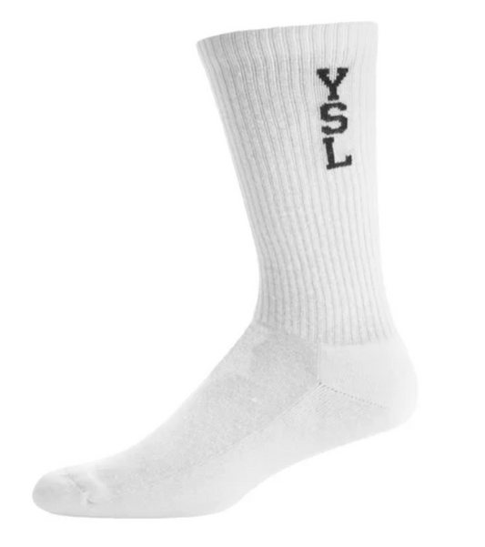 Saint Laurent YSL Logo Crew Socks