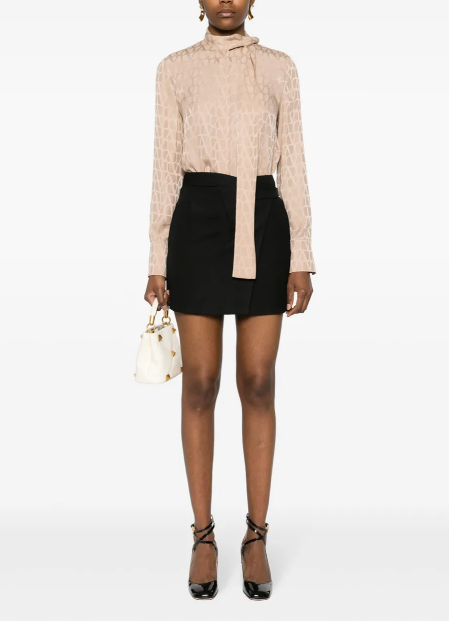 Valentino Toile Iconographe Silk Blouse — (IT 40 / US 4)
