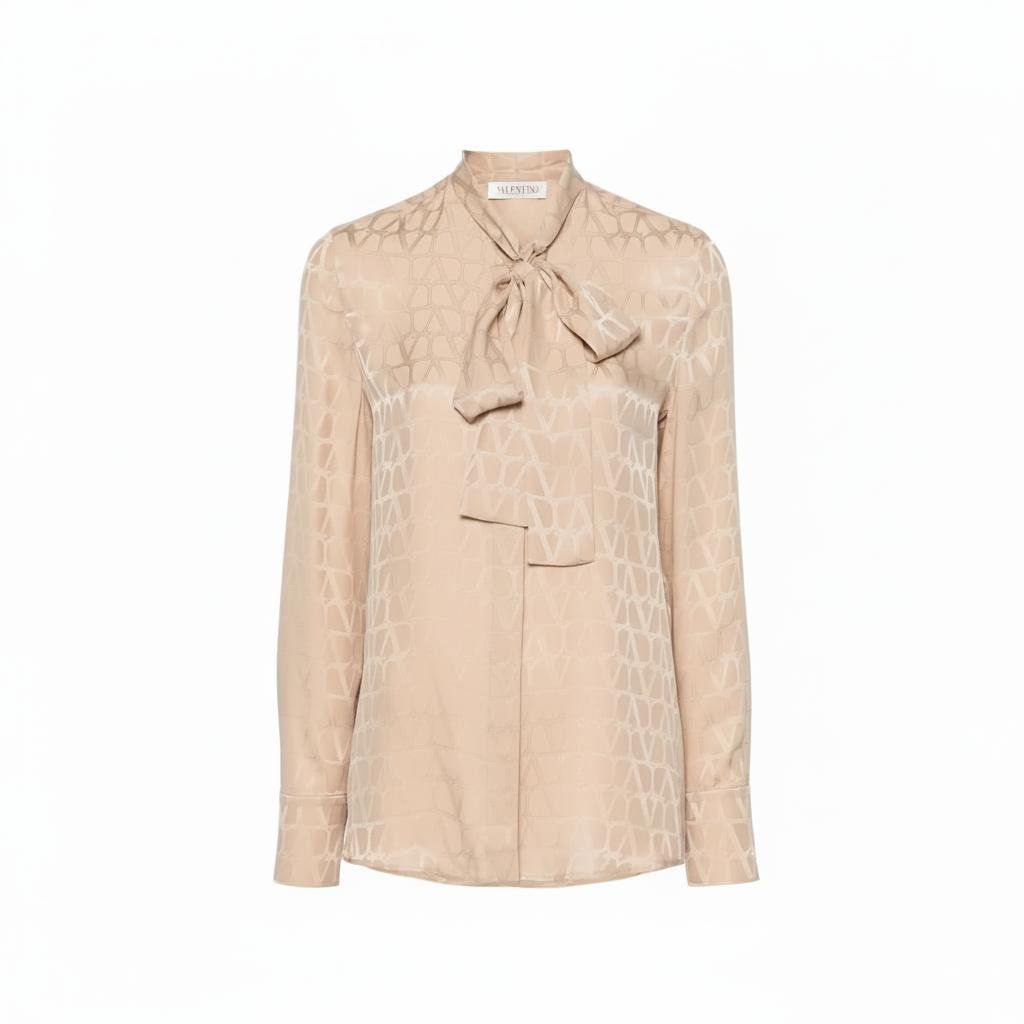 Valentino Toile Iconographe Silk Blouse — (IT 40 / US 4)