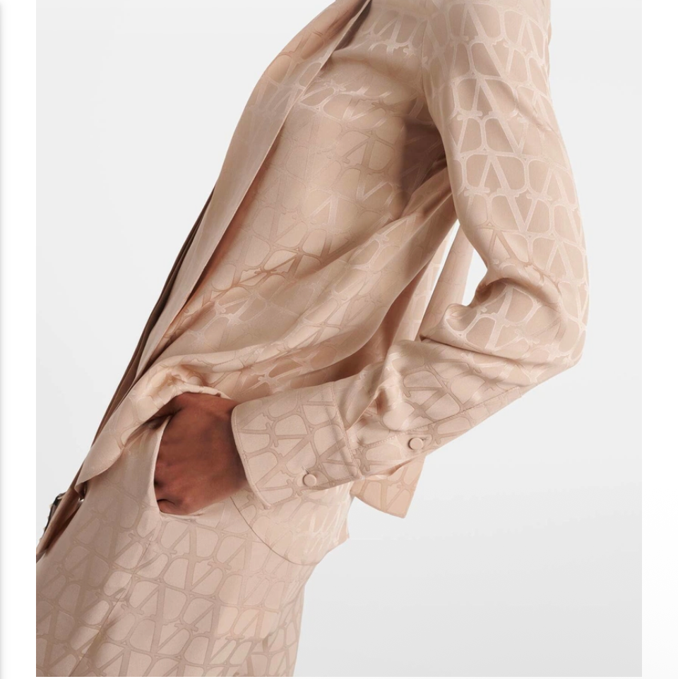 Valentino Toile Iconographe Silk Blouse — (IT 40 / US 4)